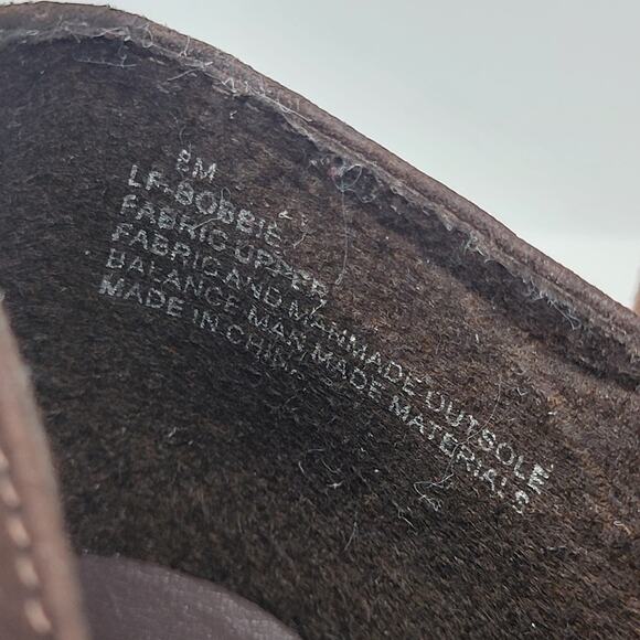 London Fog Boots Women 8M Brown Suede Ankle Zip Booties 2" Heel Dressy Casual - Picture 12 of 13